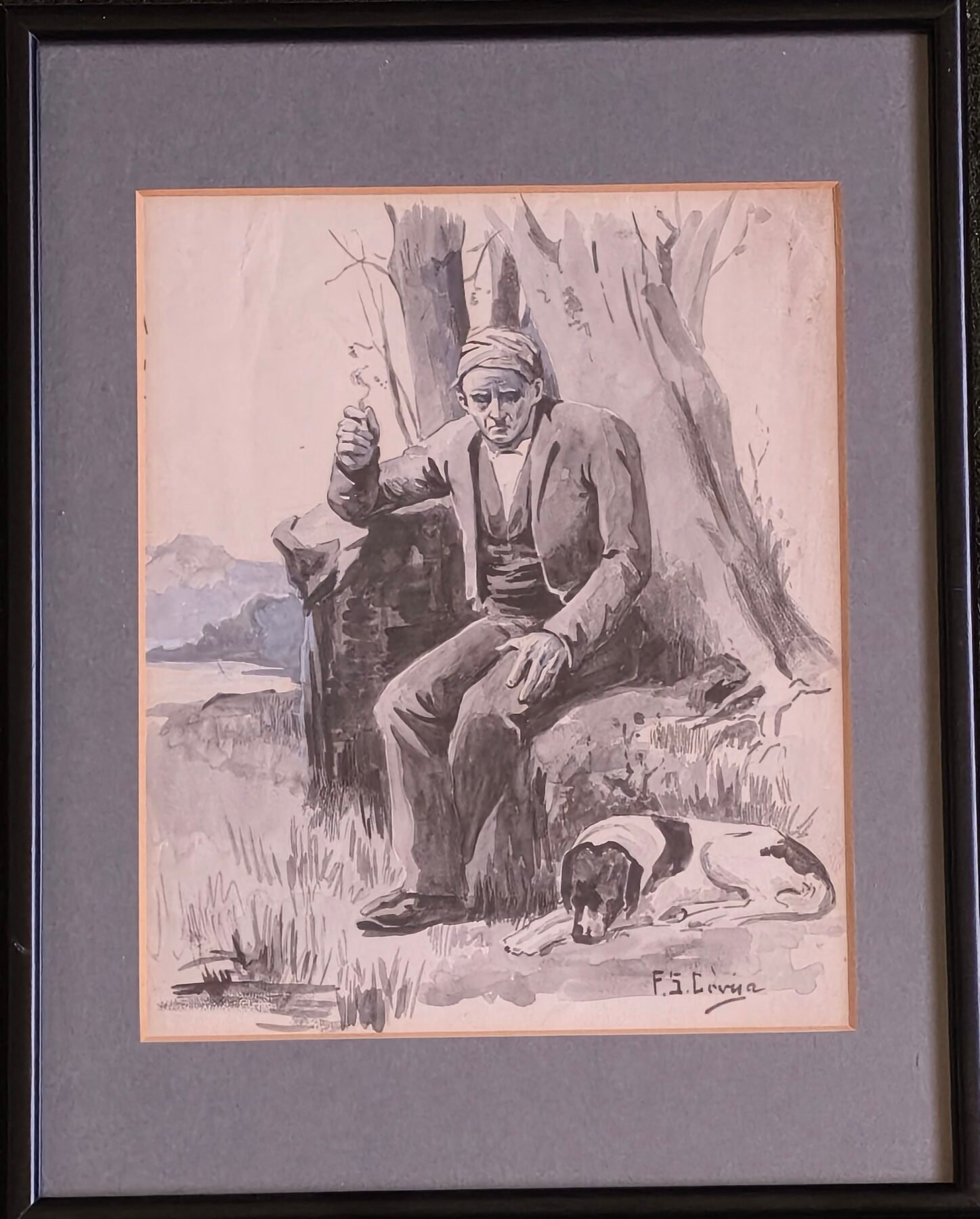 El anciano y el perro